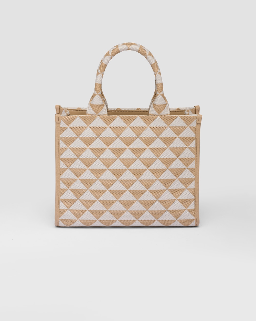 Small Prada Symbole Embroidered Fabric Handbag - Image 6